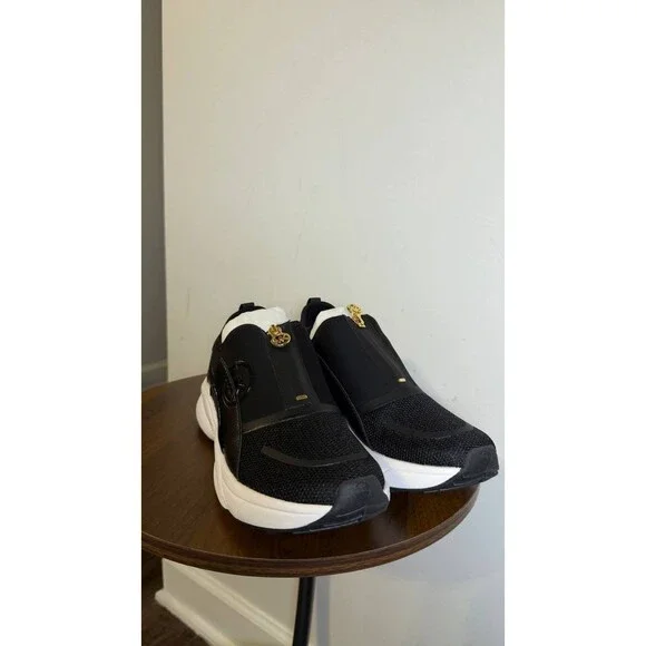 Michael Kors Women’s Sami Trainer Wedge Sneakers Black Multi 7 New With Box $129 - Picture 4 of 9